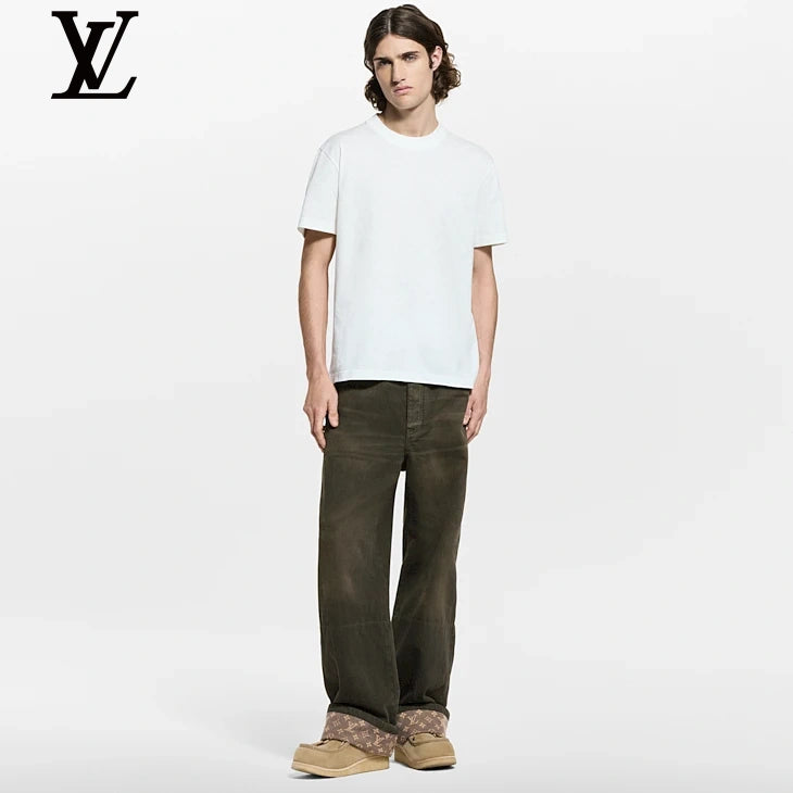 Louis Vuitton White Allover Monogram Jacquard T-Shirt