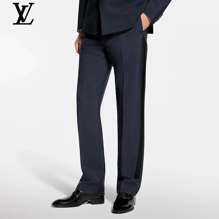 Louis Vuitton Navy Straight-Fit Trousers