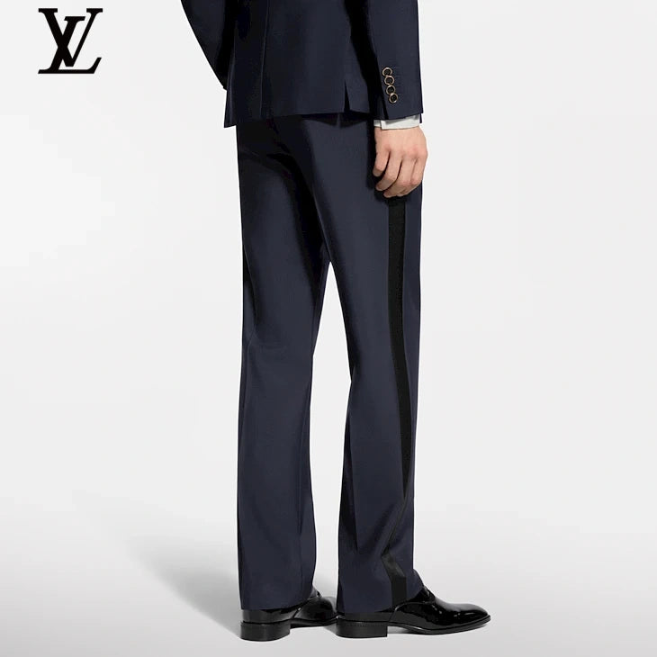 Louis Vuitton Navy Straight-Fit Trousers
