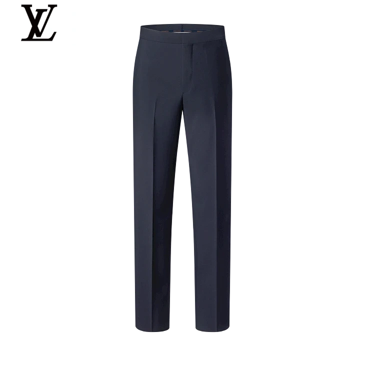 Louis Vuitton Navy Straight-Fit Trousers