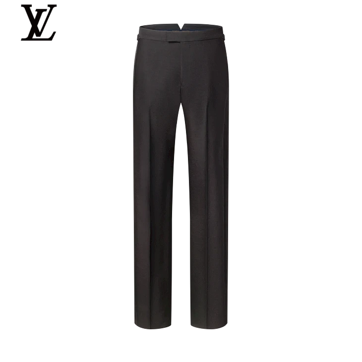 Louis Vuitton Black Wide-Leg Wool Trousers