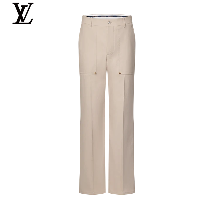 Louis Vuitton Beige Straight-Fit Cargo Trousers