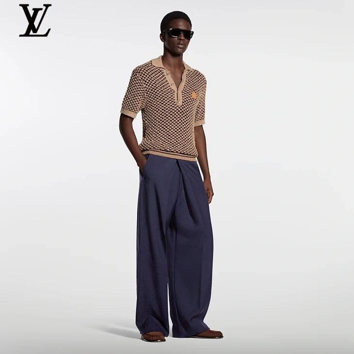 Louis Vuitton Houndstooth Knit Polo