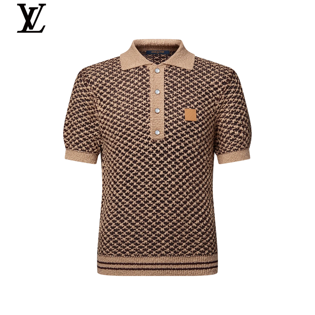 Louis Vuitton Houndstooth Knit Polo