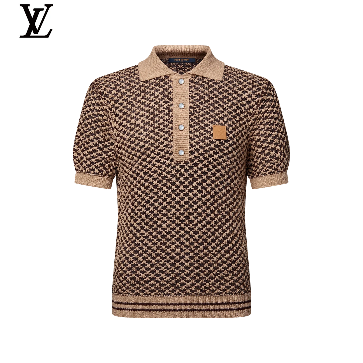 Louis Vuitton Houndstooth Knit Polo