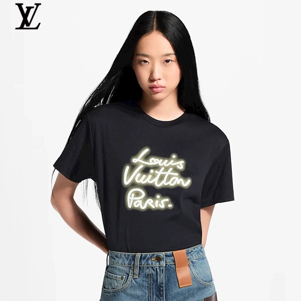 Louis Vuitton Luminous Paris Signature Short-Sleeve T-Shirt