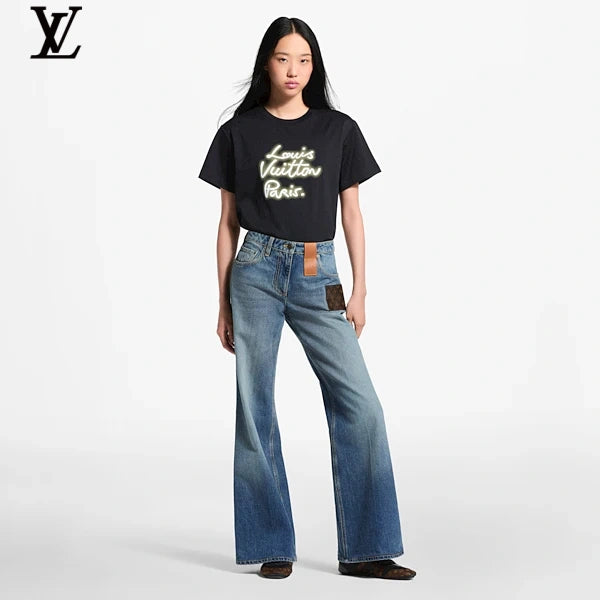 Louis Vuitton Luminous Paris Signature Short-Sleeve T-Shirt