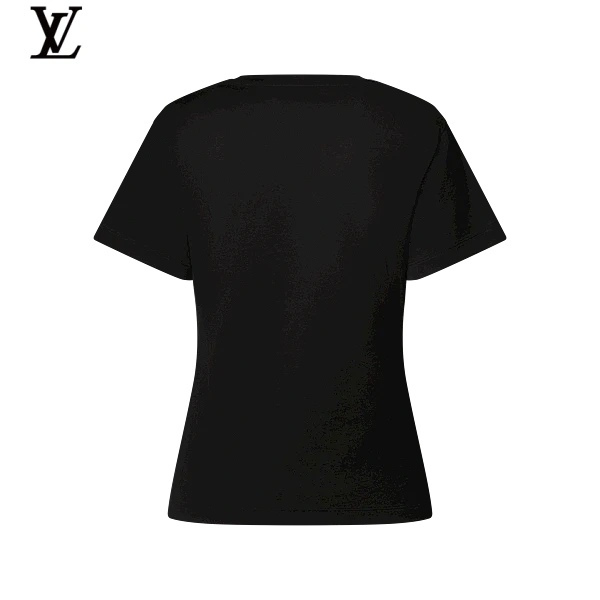 Louis Vuitton Black Signature Script Logo Short-Sleeve T-Shirt