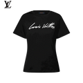 Louis Vuitton Black Signature Script Logo Short-Sleeve T-Shirt