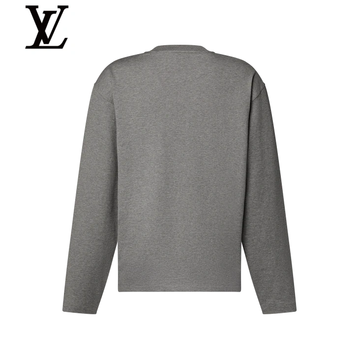 Louis Vuitton Grey Mermaid Print Long-Sleeve T-Shirt