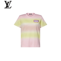 Louis Vuitton Pink Yellow Gradient Crochet Patch T-Shirt