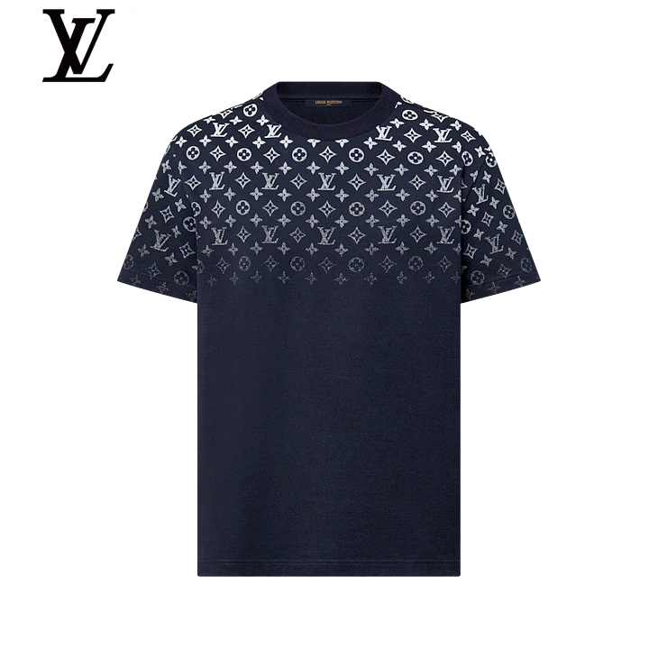 Louis Vuitton Navy Gradient Monogram Short Sleeve T-Shirt