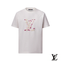 Louis Vuitton White Floral LV Embroidered T-Shirt