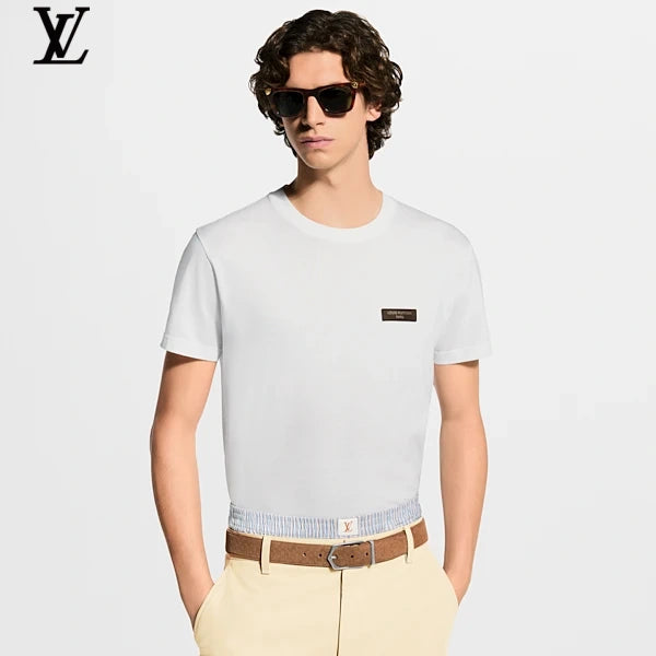 Louis Vuitton Leather Tag Short-Sleeve T-Shirt