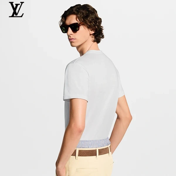 Louis Vuitton Leather Tag Short-Sleeve T-Shirt