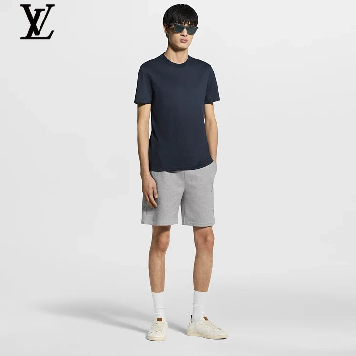 Louis Vuitton Navy Subtle Logo Crew Neck Short Sleeve T-Shirt