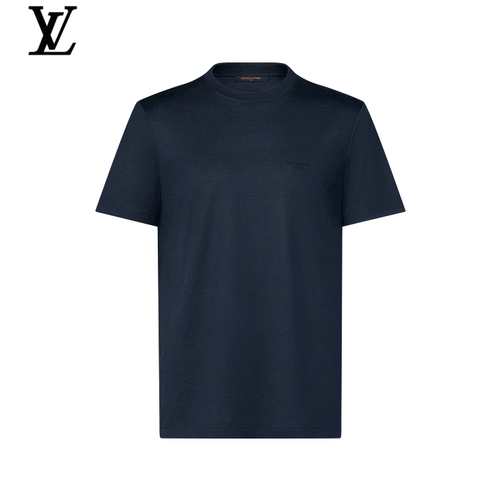 Louis Vuitton Navy Subtle Logo Crew Neck Short Sleeve T-Shirt