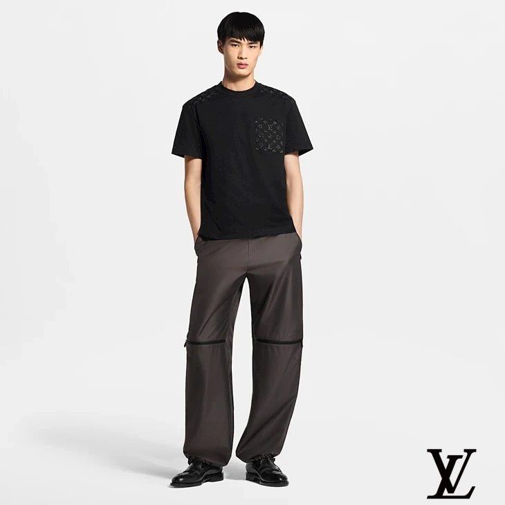 Louis Vuitton Black Monogram Pocket T-Shirt