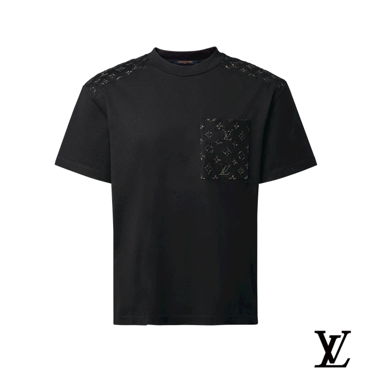 Louis Vuitton Black Monogram Pocket T-Shirt