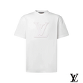 Louis Vuitton White 3D Embossed LV T-Shirt